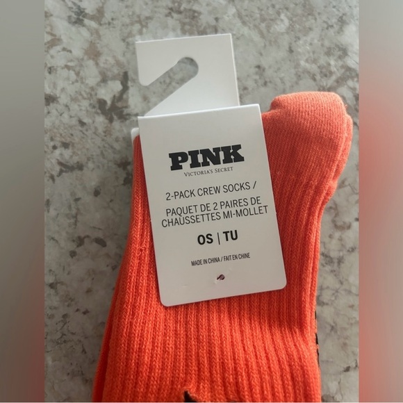 VS PINK Halloween Bat and Boo 2-Pack Crew Socks - Picture 3 of 4